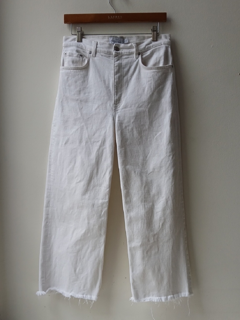 & Other Stories Treasure Cut Crop Jeans White Women's 29